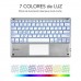 SUBBLIM Teclado Bluetooth Smart Backlit BT Keyboard Touchpad Silver (Espera 4 dias)