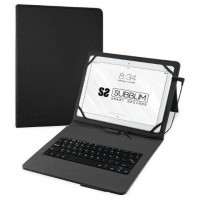 FUNDA + TECLADO TABLET KEYTAB PRO USB 10.1"" NEGRO SUBBLIM (Espera 4 dias)