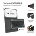 SUBBLIM Funda con Teclado KEYTAB PRO BLUETOOTH 10,1" Black (Espera 4 dias)
