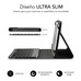 SUBBLIM Funda con Teclado KEYTAB PRO BLUETOOTH 10,1" Grey (Espera 4 dias)