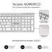 TECLADO SUBBLIM KEYBOARD BLUETOOTH PURE EXTENDED BLUETOOTH SILVER TECLADO SUBBLIM KEYBOARD BLUETOOTH PURE EXTENDED BLUETOOTH SILVER