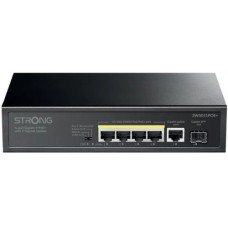 STRONG SWITCH 4 POE CON ENLACES ASCENDENTES 2 GIGABIT (Espera 4 dias)