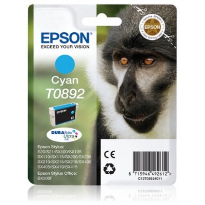 Epson Monkey Cartucho T0892 cian (etiqueta RF) (Espera 4 dias)