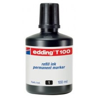 FRASCO TINTA PARA RELLENAR 100ML NEGRO EDDING T100-01 (Espera 4 dias)