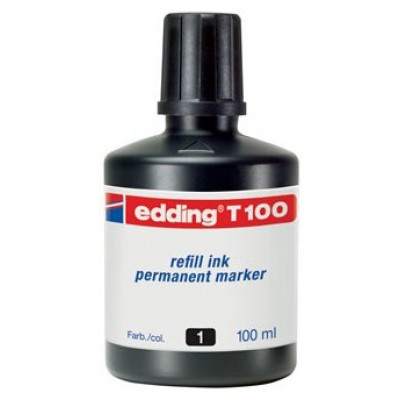 FRASCO TINTA PARA RELLENAR 100ML NEGRO EDDING T100-01 (Espera 4 dias)