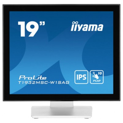 iiyama ProLite T1932MSC-W1SAG pantalla para PC 48,3 cm (19") 1280 x 1024 Pixeles Full HD LED Pantalla táctil Mesa Blanco (Espera 4 dias)