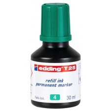 FRASCO TINTA PARA RELLENAR 25ML VERDE EDDING T25-004 (Espera 4 dias)