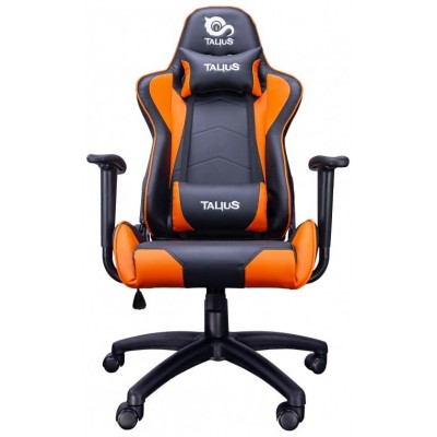 Talius silla Gecko V2 gaming negra/naranja,brazos fijos, butterfly, base nylon, ruedas nylon