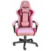 Talius silla Hornet gaming negra/rosa, tela transpirable, butterfly, base y ruedas nylon, pistón C4