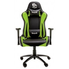 Talius silla Lizard V2 gaming black/Green 2D, butterfly, base metal, ruedas 60mm nylon, gas clase 4