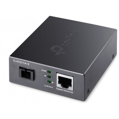 CONVERSOR MEDIOS TP LINK TL-FC311A-2 MONO MODE WDM A-2 SC-RJ45 GIGA 20 KM