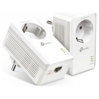 TP-LINK AV1000 PASSTHROUGH POWERLINE KIT,  BROADCOM, 1 GIGABIT PORT, 1000MBPS POWERLINE, HOMEPLUG AV2, NEW PLC UTILITY, TWIN PACK (Espera 4 dias)