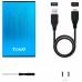 CAJA EXTERNA 2.5" SATA TOOQ AZUL USB 3.0 / 3.1 (Espera 4 dias)