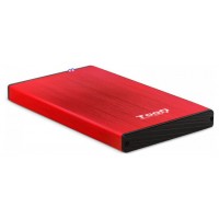 CAJA EXTERNA 2.5 TOOQ 95 MM SATA USB 3.0/3.1 GEN1 ROJA
