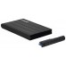 CAJA EXTERNA 2.5" SATA TOOQ NEGRA USB 3.0 9,5 MM (Espera 4 dias)