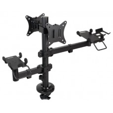 SOPORTE MESA 3 BRAZOS TPV/IMPRESORA/PANTALLA/TERMINAL/LECTOR NEGRO TOOQ (Espera 4 dias)