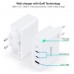 CARGADOR USB-C TOOQ PARED GAN 2USB-C/PD + USB-A/QC