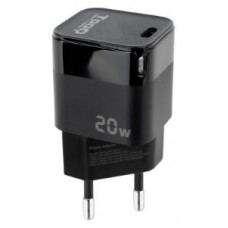 CARGADOR USB TOOQ PARED USB-C PD 20W NEGRO  TQWC-PD20
