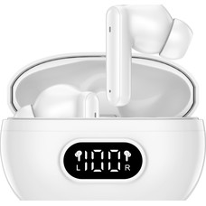 AURICULARES BLUETOOTH DENVER INALAMBRICOS CON ENC (4 MICROFONOS) BLANCO AURICULARES BLUETOOTH DENVER INALAMBRICOS CON ENC (4 MICROFONOS) BLANCO