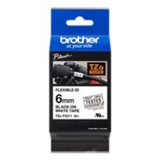 BROTHER CINTA LAMINADA BLANCO/NEGRO FLEXIBLE (Espera 4 dias)