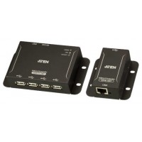 ATEN Extensor USB 2.0 por Cat 5 con hub de cuatro puertos (hasta 50 m) (Espera 4 dias)