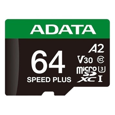 ADATA Speed Plus microSDXC UHS-I 64GB U3 V30 A2