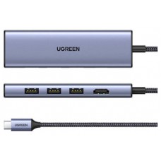 Ugreen 20956A hub de interfaz USB Tipo C 5000 Mbit/s Plata (Espera 4 dias) Ugreen 20956A hub de interfaz USB Tipo C 5000 Mbit/s Plata (Espera 4 dias)