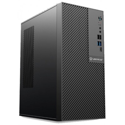 CAJA MICRO ATX SEMITORRE NUMEN 500 PRO TYPE C  DE ALIMENTACION NEGRO  SIN FUENTE (Espera 4 dias)