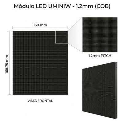 UNILUMIN MODULE 150X168.75 FOR CABINET UMINIW 1.2 LED COB SIZE: 600X337.5 MM BRIGHTNESS: 800 NITS REFRESH RATE 3840HZ MAINTENANCE FRONT (AUN2E4869B) (Espera 4 dias)