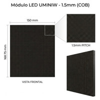 UNILUMIN MODULE 150X168.75 FOR CABINET UMINIW 1.5 LED COB SIZE: 600X337.5 MM BRIGHTNESS: 800 NITS REFRESH RATE 3840HZ MAINTENANCE FRONT (AUN2E4869A) (Espera 4 dias)