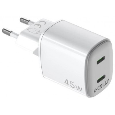 Celly Cargador Gan 2 USBC 45w WH