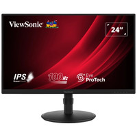 MONITOR VIEWSONIC 23,8" VA2408-HDJ FHD IPS LED VGA HDMI DP AJUS. ALTURA
