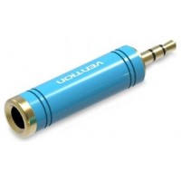 ADAPTADOR AUDIO JACK 6.5/H JACK 3.5/M AZUL VENTION (Espera 4 dias)