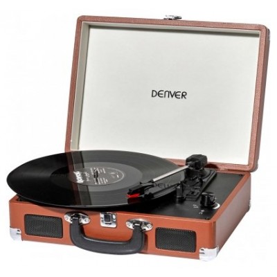 Denver VPL-120 Tocadiscos USB Marron