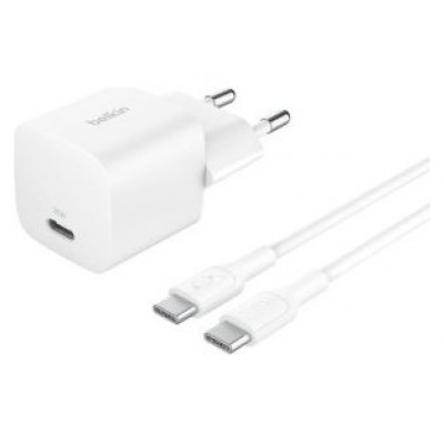 CARGADOR DE PARED BELKIN WCA012KQ1MWH-B6 USB-C PD 25W CARGADOR DE PARED BELKIN WCA012KQ1MWH-B6 USB-C PD 25W
