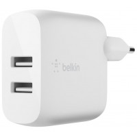 Cargador De Pared Belkin Wcb002vfwh Doble Usb-a Boost