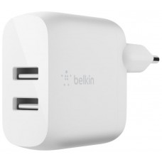 Cargador De Pared Belkin Wcb002vfwh Doble Usb-a Boost