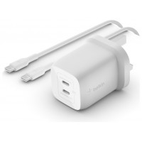 Cargador De Pared Belkin Wch013vf2mwh-b6 Doble Usb-c