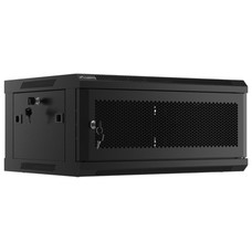 ARMARIO LANBERG MURAL RACK 19 4U 600X450 PUERTA PERFORADA FLAT PACK NEGRO