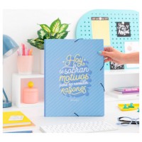 CARPETA CARTON SEPARADORA CON GOMA ELASTICA "HOY TE SOBRAN MOTIVOS PARA.. "MR.WONDERFUL WOA09755ES (Espera 4 dias)