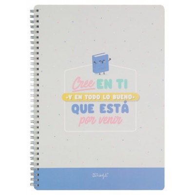 LIBRETA - CREE EN TI Y EN TODO LO BUENO QUE ESTÁ POR VENIR MR WONDERFUL WOA11050ES (Espera 4 dias)