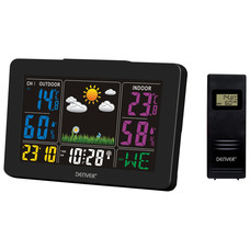 ESTACION METEOROLOGICA DENVER EN COLOR CON SENSOR EXTERIOR