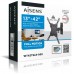 AISENS - SOPORTE ECO GIRATORIO, INCLINABLE Y NIVELABLE PARA MONITOR/TV 20KG (2 PIVOTES) DE 13-42, NE