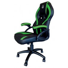 SILLA GAMER KEEP OUT XS200 NEGRA CON DETALLE VERDE