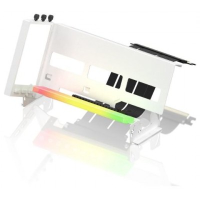 SOPORTE TARJETA GRAFICA VERTICAL PCIe 4.0 RGB BLANCO (Espera 4 dias)